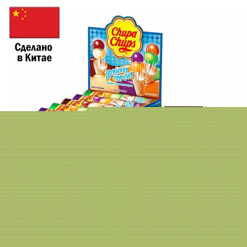 Карамель CHUPA CHUPS (Чупа-Чупс) двойная порция, ассорти 3-х вкусов, 17 г, 58787