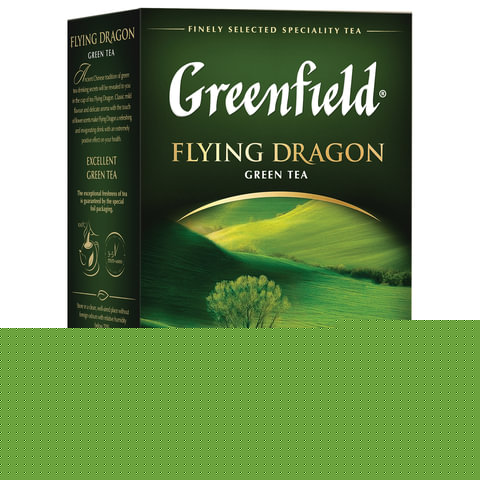 Чай листовой GREENFIELD "Flying Dragon", зеленый, 100 г, 0357
