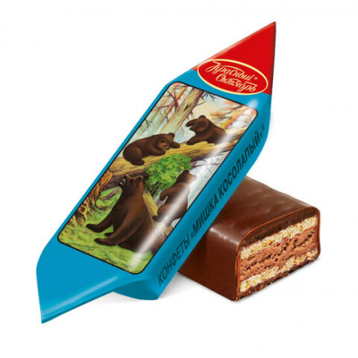 Конфеты шоколадные КРАСНЫЙ ОКТЯБРЬ "Мишка косолапый", 1000 г, пакет, КО11383