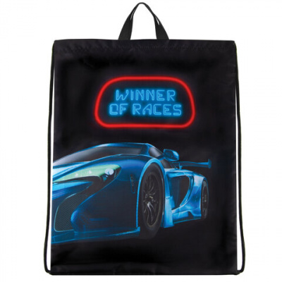Мешок для обуви BRAUBERG KIDS, с петлей, 42х34 см, "Winner of Races", 271627