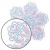 Украшение для окон и стекла ЗОЛОТАЯ СКАЗКА "Цветные снежинки 2", 30х38 см, ПВХ, 591220 Украшение для окон и стекла ЗОЛОТАЯ СКАЗКА "Цветные снежинки 2", 30х38 см, ПВХ, 591220