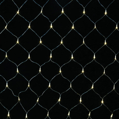 Электрогирлянда-сеть комнатная 1,5х1 м, 120 LED, теплый белый, 220 V, контроллер, ЗОЛОТАЯ СКАЗКА, 591104