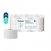 Бумага туалетная 200 метров, Tellus/TORK (Система T2) UNIVERSAL, 1-слойная, КОМПЛЕКТ 12 рулонов, 120197