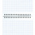 Блокнот А5, 146х205 мм, 80 л., гребень, картон, жесткая подложка, клетка, ОФИСМАГ, синий, 129867