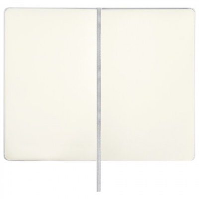 Скетчбук, слоновая кость 140 г/м2 130х210 мм, 80 л., КОЖЗАМ, резинка, BRAUBERG ART CLASSIC, белый, 113192