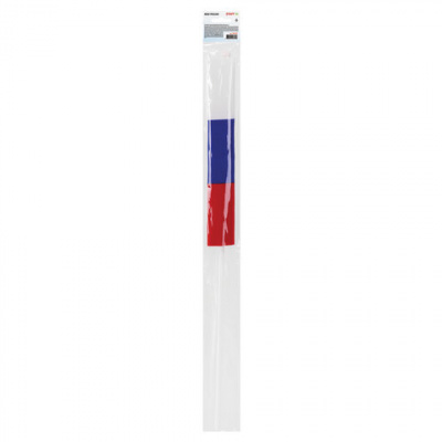 Флаг России ручной 30х45 см, без герба, с флагштоком, BRAUBERG/STAFF, 550182
