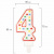 Свеча-цифра для торта "4" ДВУСТОРОННЯЯ с конфетти, 8,5 см, ЗОЛОТАЯ СКАЗКА, держатель, блистер, 591397 Свеча-цифра для торта "4" ДВУСТОРОННЯЯ с конфетти, 8,5 см, ЗОЛОТАЯ СКАЗКА, держатель, блистер, 591397
