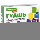 Гуашь BRAUBERG KIDS "NEW", 12 цветов по 20 мл, 192369