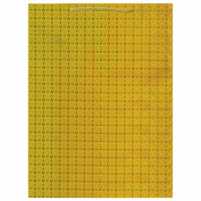 Пакет подарочный (1 штука) 33x13x45 см, ЗОЛОТАЯ СКАЗКА голография, ассорти 3 цвета, 606610