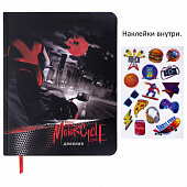 Дневник 1-11 класс 48 л., кожзам (твердая с поролоном), печать, наклейки, BRAUBERG, "Moto Club", 106192