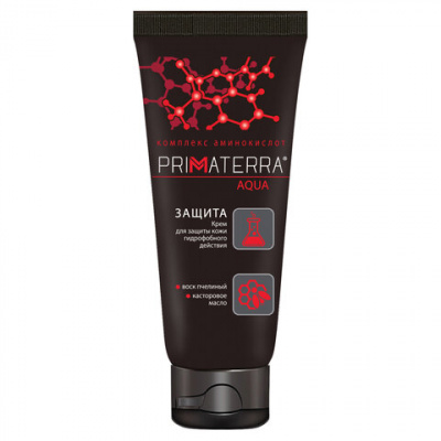 Крем защитный 100 мл, PRIMATERRA AQUA, гидрофобный для кожи, от кислотных и щелочных средств