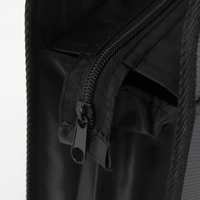 Папка-портфель пластиковая BRAUBERG "ПРЕМЬЕР" А4 (390х315х120 мм) 3 отделения, фактура "бисер", черная, 223082