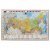 Коврик-подкладка настольный для письма (590х380 мм), с картой России, BRAUBERG, 236776
