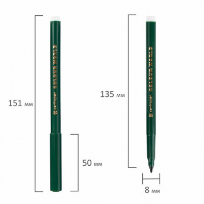 Фломастеры 12 ЦВЕТОВ CENTROPEN "Colour World", круглые, смываемые, 7550/12TP, 7 7550 1284