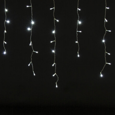 Электрогирлянда-бахрома комнатная 2х0,5 м, 100 LED, холодный белый, 220 V, ЗОЛОТАЯ СКАЗКА, 591271