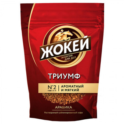 Кофе растворимый ЖОКЕЙ "Триумф" 450 г, сублимированный, 0917-08
