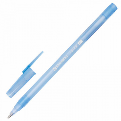 Ручка шариковая BRAUBERG "i-STICK" СИНЯЯ, пишущий узел 0,7 мм, линия письма 0,35 мм, 143442