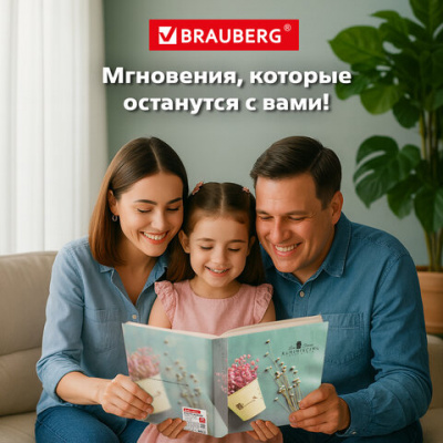 Фотоальбом BRAUBERG "На бирюзовом фоне" на 200 фото 10х15 см, твердая обложка, термосварка, 391166