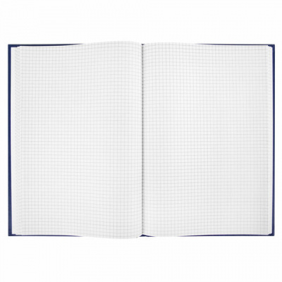 Книга учета 96 л., клетка, твердая, бумвинил, блок офсет, А4 200х290 мм, ОФИСМАГ, 130177