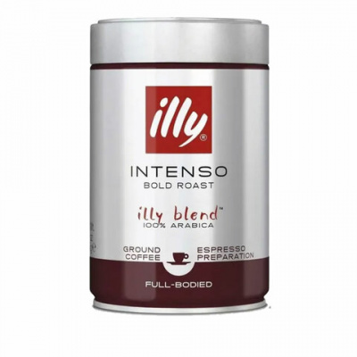 Кофе молотый ILLY "Intenso" 250 г в жестяной банке, арабика 100%, ИТАЛИЯ, 46