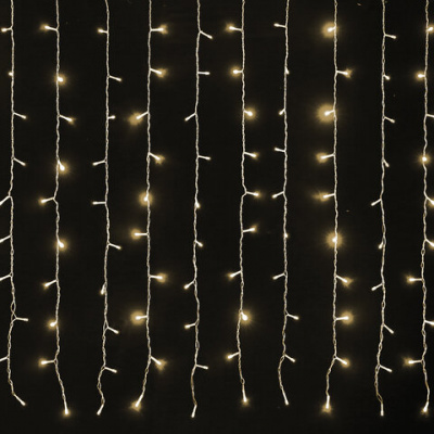 Электрогирлянда-занавес комнатная "Штора" 3х3 м, 400 LED, теплый белый, 220 V, ЗОЛОТАЯ СКАЗКА, 591336