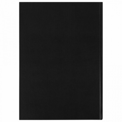 Книга учета 96 л., клетка, твердая, бумвинил, офсет, наклейка, А4 (200х290 мм), BRAUBERG, черная, 130278