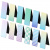 Закладки для книг МАГНИТНЫЕ, "GRADIENT", набор 12 шт., 60x20 мм, BRAUBERG, 113170