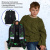 Ранец BRAUBERG KIDS START, 1 отделение, 2 кармана, "Зеленый мяч", 35х26х13 см, 272092