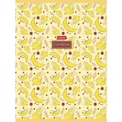 Тетрадь А5, 96 л., HATBER, скоба, клетка, обложка картон, "Good food (микс)", 068343, 96Т5В1
