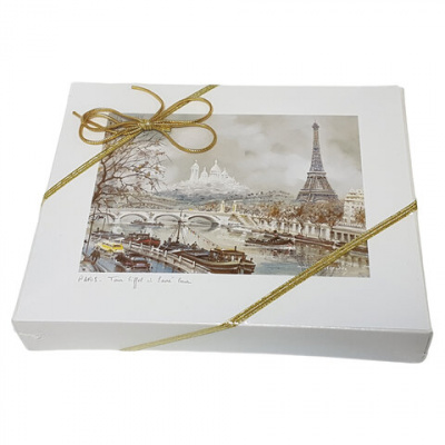 Конфеты шоколадные GUYAUX "Truffes Fantaisie" с постером Парижа, 200 г, картонная коробк