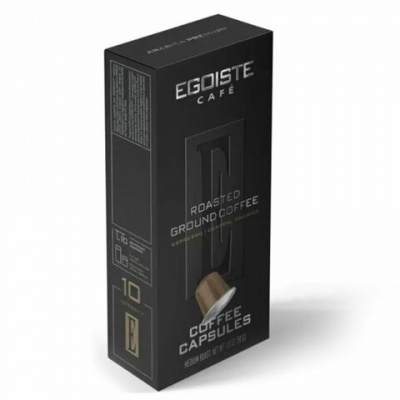 Кофе в капсулах EGOISTE "ESPRESSO" для кофемашин Nespresso, 10 порций, арабика 100%, ФРАНЦИЯ, EG05012001