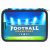 Пенал BRAUBERG, 2 отделения, полиэстер, 21х14 см, "Fire football", 270322