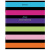 Тетрадь А5, 96 л., BRAUBERG, скоба, клетка, глянцевая ламинация, "Color Stripes", 404430