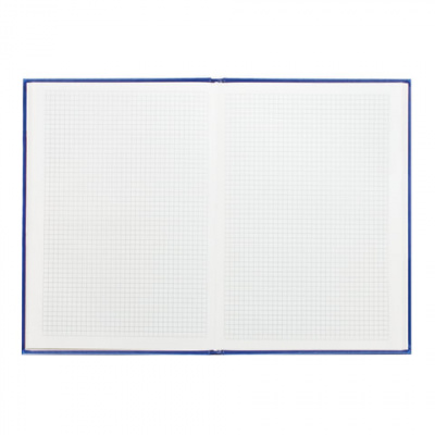 Книга учета 160 л., клетка, твердая, бумвинил, фольга, А4 (195х280 мм), Альт, синий, 7-160-363