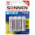 Батарейки КОМПЛЕКТ 4 шт., SONNEN Alkaline, АА (LR6, 15А), алкалиновые, пальчиковые, блистер, 451085 Батарейки КОМПЛЕКТ 4 шт., SONNEN Alkaline, АА (LR6, 15А), алкалиновые, пальчиковые, блистер, 451085