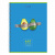Тетрадь А4, 96 л., BRAUBERG, гребень, клетка, глянцевый лак, "Avocado", 404061