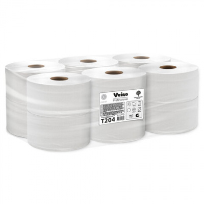 Бумага туалетная 170 м, VEIRO Professional (Система T2), КОМПЛЕКТ 12 шт., Comfort, 2-слойная, T204