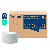 Бумага туалетная 170 метров, Tellus/TORK (Система T2) ADVANCED, КОМПЛЕКТ 12 рулонов, 2-слойная, белая, 120231