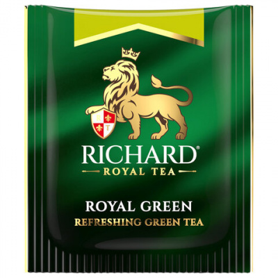 Чай RICHARD "Royal Green" зеленый, 200 пакетиков в конвертах по 2 г, 100183