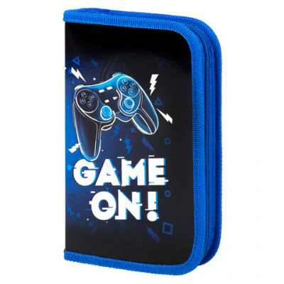 Пенал ПИФАГОР, 1 отделение. ламинированный картон, 19х11 см, "Game On", 271503