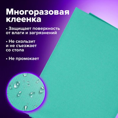 Набор для уроков труда BRAUBERG KIDS, клеенка ПВХ, накидка фартук с нарукавниками, "Red car", 272363