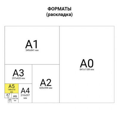 Тетрадь бумвинил, синий, А5, 48 л., скоба, офсет №1, белая бумага, клетка с полями, STAFF, 403414
