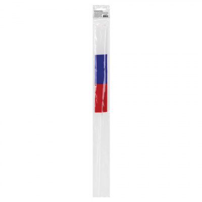 Флаг России ручной 30х45 см, без герба, с флагштоком, BRAUBERG/STAFF, 550182