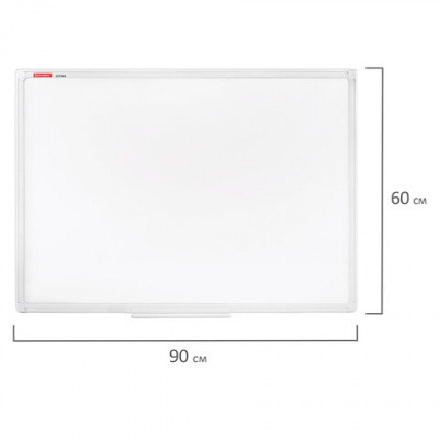 Доска магнитно-маркерная 60х90 см, ПВХ-рамка, BRAUBERG "Standard", 237561