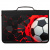 Папка на молнии BRAUBERG А4 с ручкой, с органайзером, 1 отделение, "Black football", 270992 Папка на молнии BRAUBERG А4 с ручкой, с органайзером, 1 отделение, "Black football", 270992