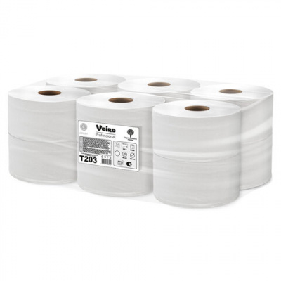 Бумага туалетная 200 м, VEIRO Professional (Система T2), КОМПЛЕКТ 12 шт, Comfort, 2-слойная, T203