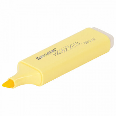 Текстовыделитель BRAUBERG "ORIGINAL PASTEL", ВАНИЛЬ, линия 1-5 мм, 151691