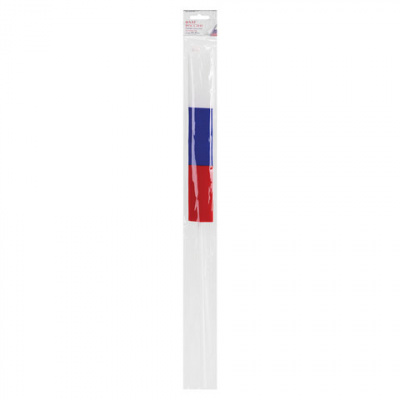 Флаг России ручной 30х45 см, без герба, с флагштоком, BRAUBERG/STAFF, 550182