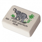 Ластик KOH-I-NOOR "Слон" 300/80, 26х19х8 мм, белый/цветной, прямоугольный, натуральный каучук, 0300080018KDRU