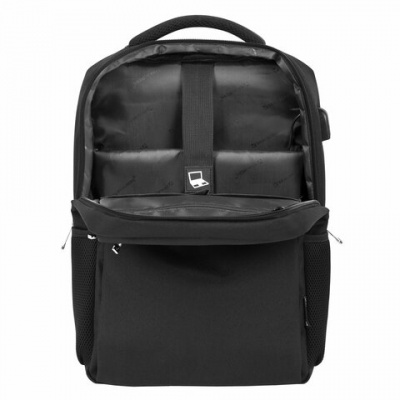 Рюкзак BRAUBERG FUNCTIONAL с отделением для ноутбука, USB-порт, багажная лента, "Firm", 43x30x15 см, 272576